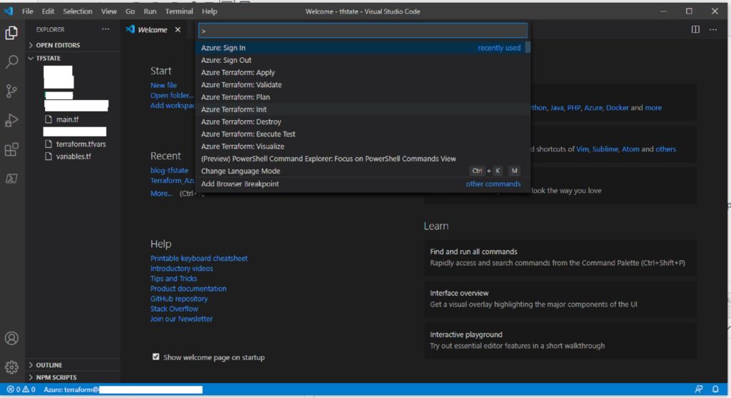 Azure BLOB Storage As Remote Backend for Terraform State File - AskDba ...